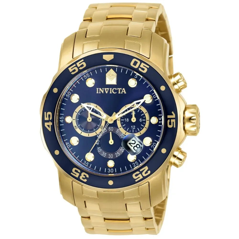 Invicta Pro Diver 0073 Chronograph 48mm Gold Blue Men’s Watch